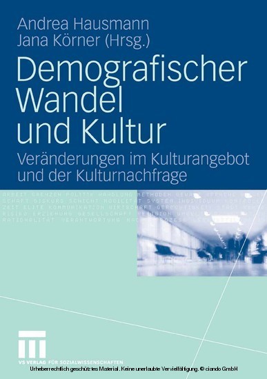 Demografischer Wandel und Kultur main product photo