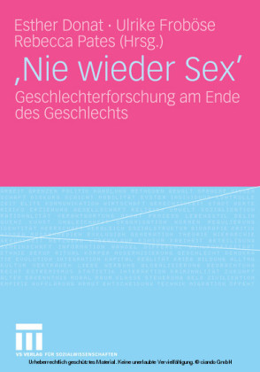 'Nie wieder Sex'