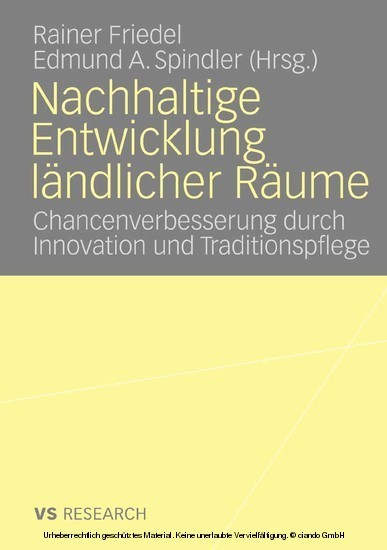 Nachhaltige Entwicklung ländlicher Räume main product photo