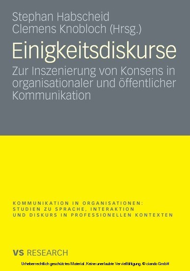 Einigkeitsdiskurse main product photo
