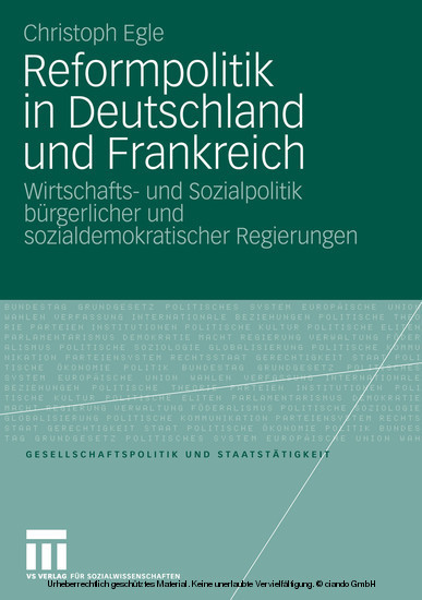Reformpolitik in Deutschland und Frankreich main product photo