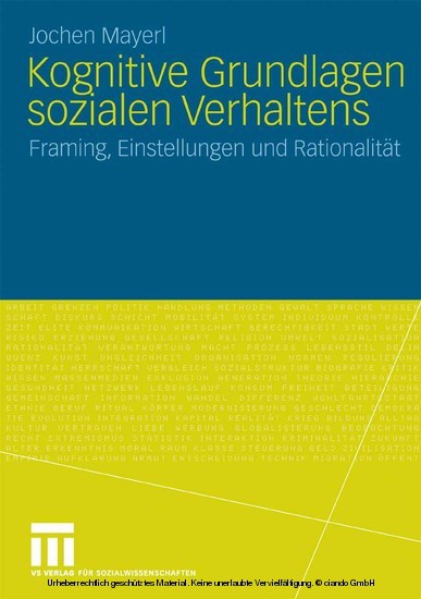 Kognitive Grundlagen sozialen Verhaltens main product photo