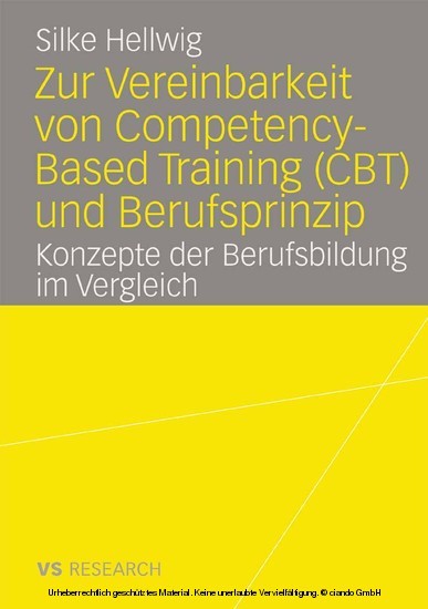 Zur Vereinbarkeit von Competency-Based Training (CBT) und Berufsprinzip main product photo