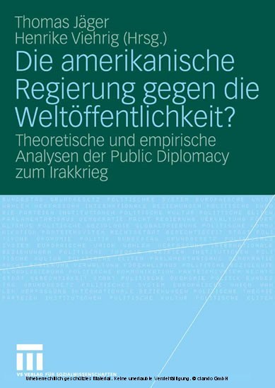 Die amerikanische Regierung gegen die Weltöffentlichkeit? main product photo