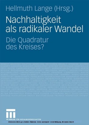 Nachhaltigkeit als radikaler Wandel