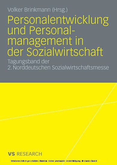 Personalentwicklung und Personalmanagement in der Sozialwirtschaft main product photo