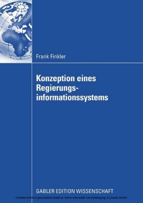 Konzeption eines Regierungsinformationssystems