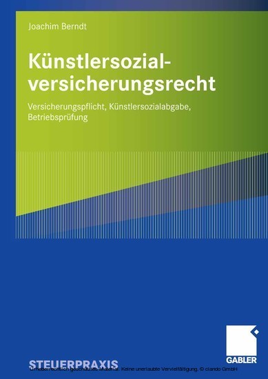 Künstlersozialversicherungsrecht main product photo