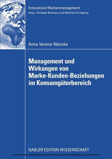 Management und Wirkungen von Marke-Kunden-Beziehungen im Konsumgüterbereich main product photo