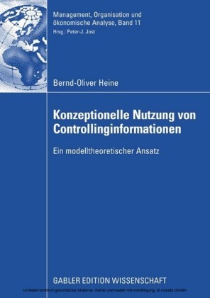 Konzeptionelle Nutzung von Controllinginformationen