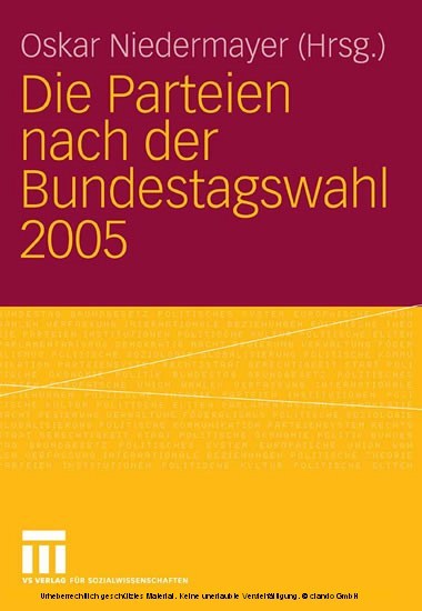 Die Parteien nach der Bundestagswahl 2005 main product photo