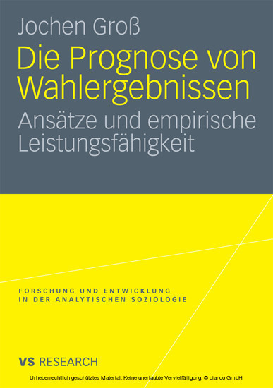 Die Prognose von Wahlergebnissen main product photo