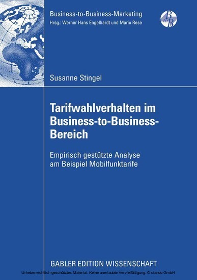 Tarifwahlverhalten im Business-to-Business-Bereich main product photo