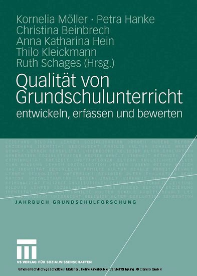 Qualität von Grundschulunterricht entwickeln, erfassen und bewerten main product photo