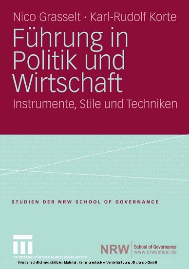 Führung in Politik und Wirtschaft main product photo