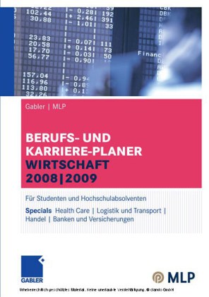Gabler | MLP Berufs- und Karriere-Planer Wirtschaft 2008 | 2009