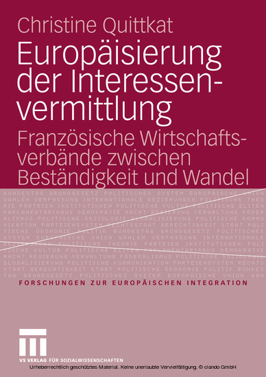 Europäisierung der Interessenvermittlung main product photo