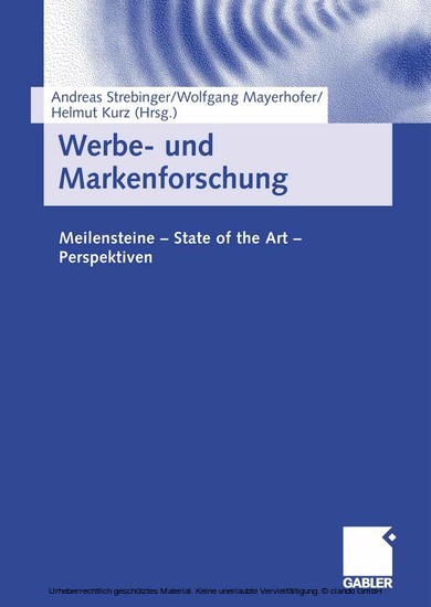 Werbe- und Markenforschung main product photo