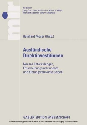 Ausländische Direktinvestitionen: