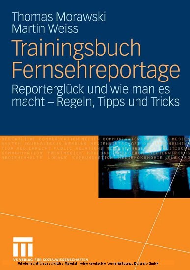 Trainingsbuch Fernsehreportage main product photo