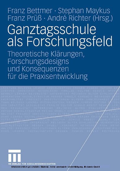 Ganztagsschule als Forschungsfeld main product photo