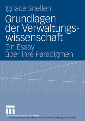 Grundlagen der Verwaltungswissenschaft