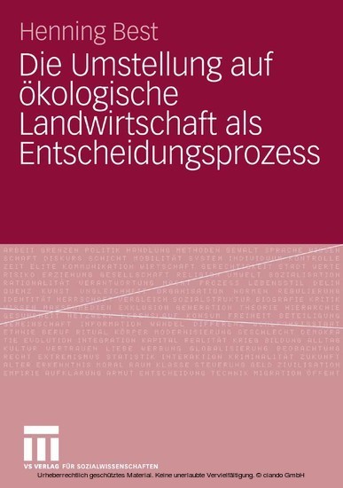 Die Umstellung auf ökologische Landwirtschaft als Entscheidungsprozess main product photo