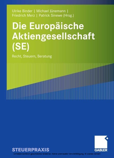 Die Europäische Aktiengesellschaft (SE) main product photo