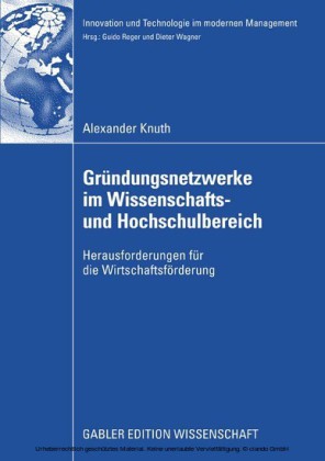 Gründungsnetzwerke im Wissenschafts- und Hochschulbereich
