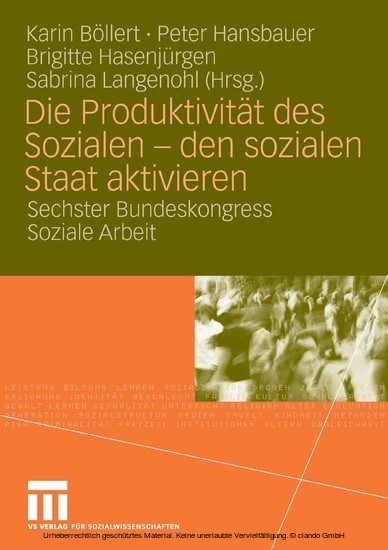 Die Produktivität des Sozialen - den sozialen Staat aktivieren main product photo