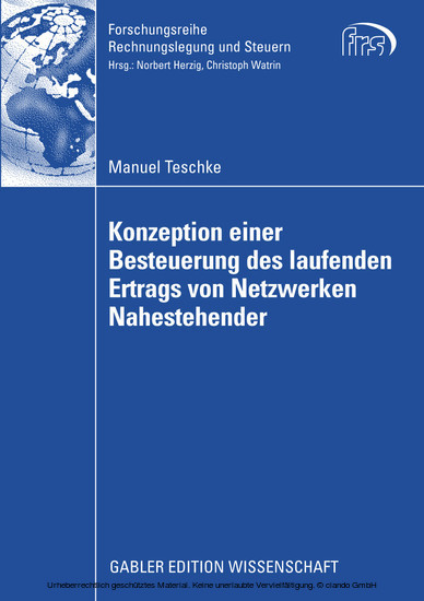 Konzeption einer Besteuerung des laufenden Ertrags von Netzwerken Nahestehender main product photo