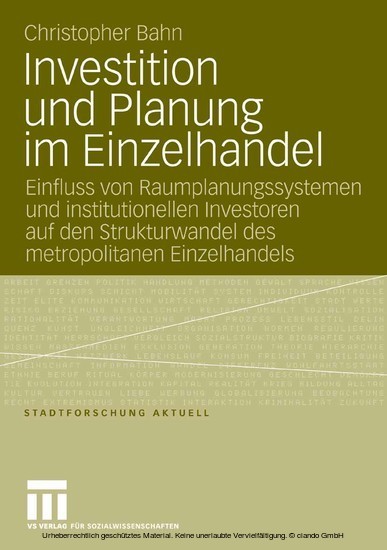 Investition und Planung im Einzelhandel main product photo