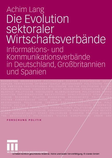 Die Evolution sektoraler Wirtschaftsverbände main product photo