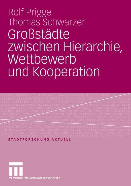 Großstädte zwischen Hierarchie, Wettbewerb und Kooperation main product photo