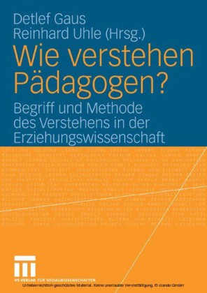 Wie verstehen Pädagogen?