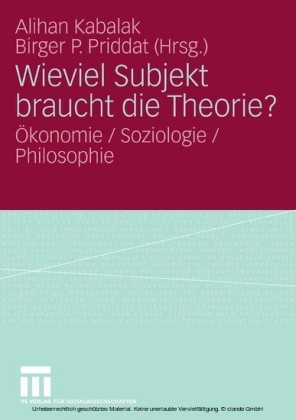 Wieviel Subjekt braucht die Theorie?