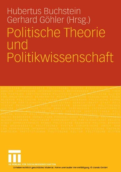 Politische Theorie und Politikwissenschaft main product photo