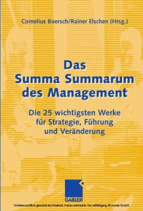 Das Summa Summarum des Management
