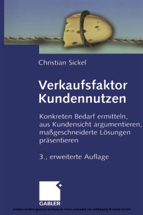 Verkaufsfaktor Kundennutzen