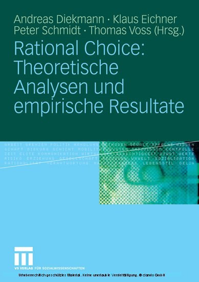 Rational Choice: Theoretische Analysen und empirische Resultate main product photo