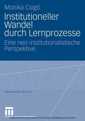 Institutioneller Wandel durch Lernprozesse