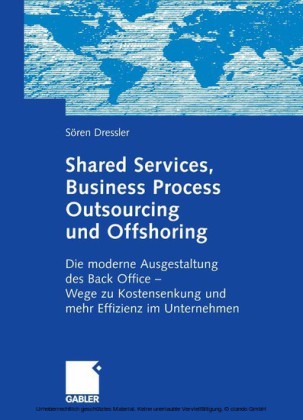 Shared Services, Business Process Outsourcing und Offshoring