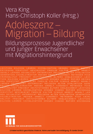 Adoleszenz - Migration - Bildung main product photo