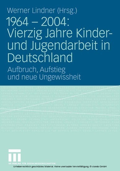 1964 - 2004: Vierzig Jahre Kinder- und Jugendarbeit in Deutschland main product photo