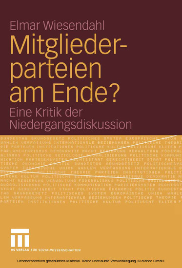 Mitgliederparteien am Ende? main product photo
