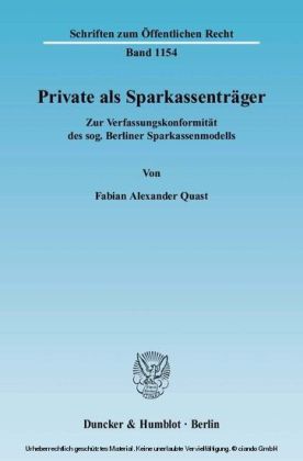 Private als Sparkassenträger.