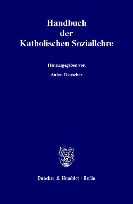 Handbuch der Katholischen Soziallehre. main product photo