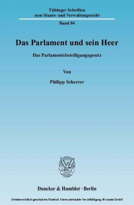 Das Parlament und sein Heer.