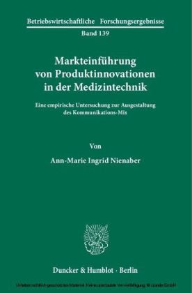 Markteinführung von Produktinnovationen in der Medizintechnik.