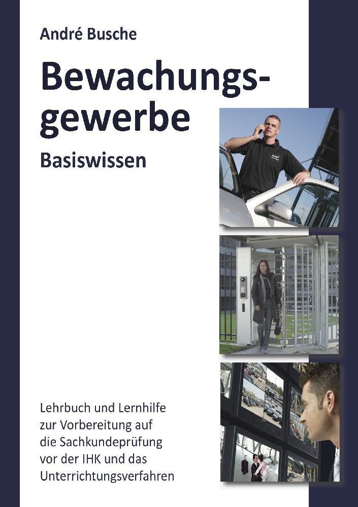 Basiswissen Sachkundeprüfung Bewachungsgewerbe § 34a GewO main product photo